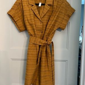 Madewell textural romper seersucker M new Sahara